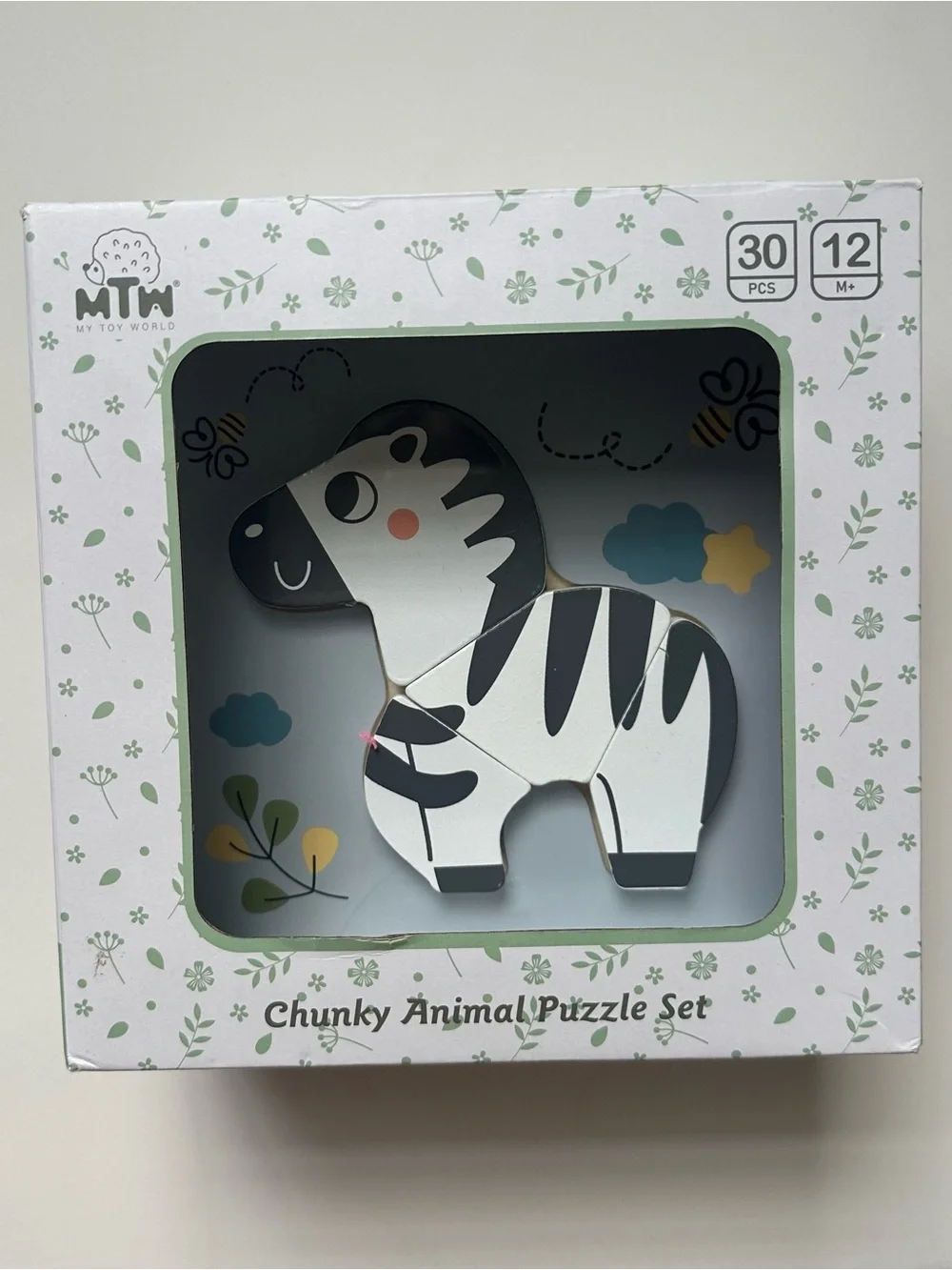 Set of 6 Chunky Animal Puzzle Toy